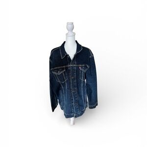 Levi's Men’s Indigo Blue Denim Jacket with Chest Pockets